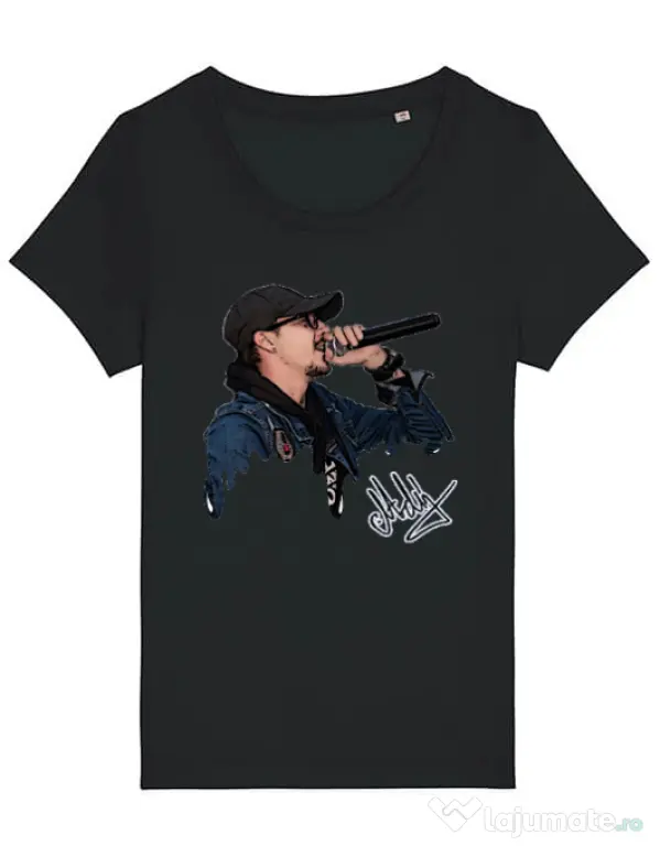 Tricou STANLEY STELLA dama Adi Morosanu FAMILIA Negru