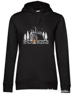 Hoodie dama cu gluga Tent lines Negru