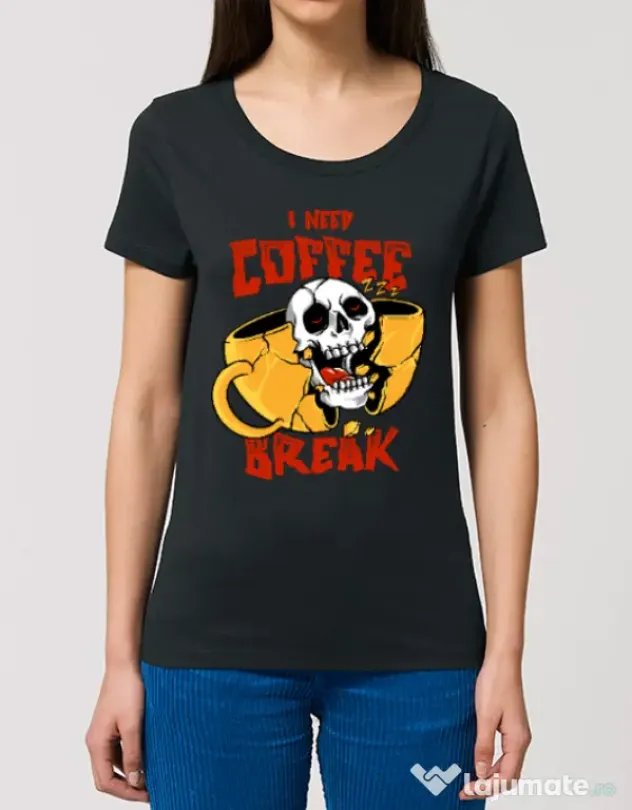 Tricou STANLEY STELLA dama Coffee break Negru