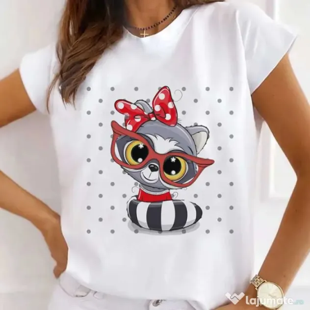 Tricou STANLEY STELLA dama Smiling Raccoon