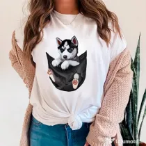 Tricou STANLEY STELLA dama Siberian Husky
