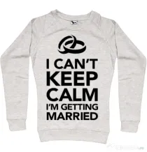 Bluza Mireasa ADLER I cant keep calm married Migdala melanj