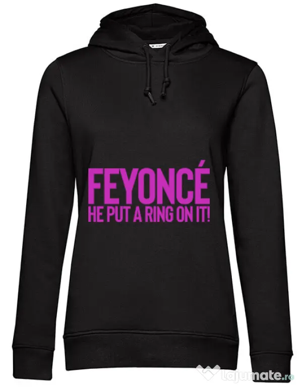 Hoodie Mireasa B&C Feyonce Negru