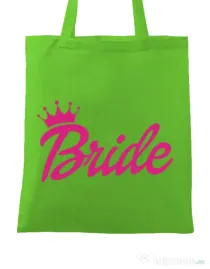 Sacosa personalizata Mireasa Barbie Bride Verde