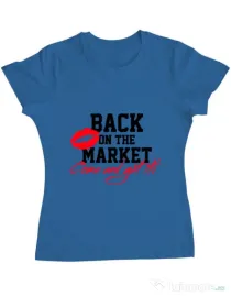 Tricou Burlacite ADLER Back on the market Albastru azuriu