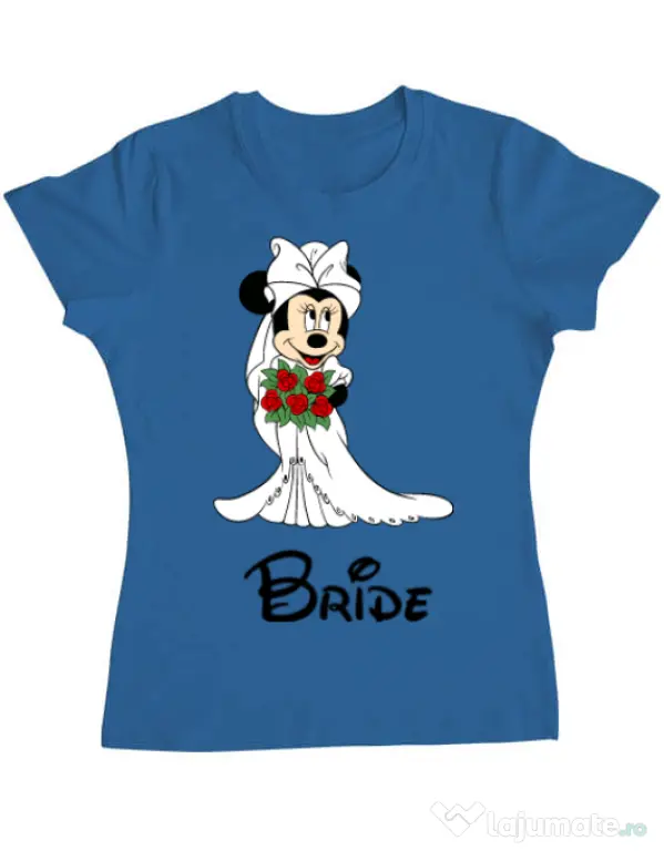 Tricou Mireasa ADLER Bride Minnie Albastru azuriu