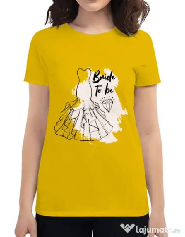 Tricou Mireasa ADLER Bride to be Galben