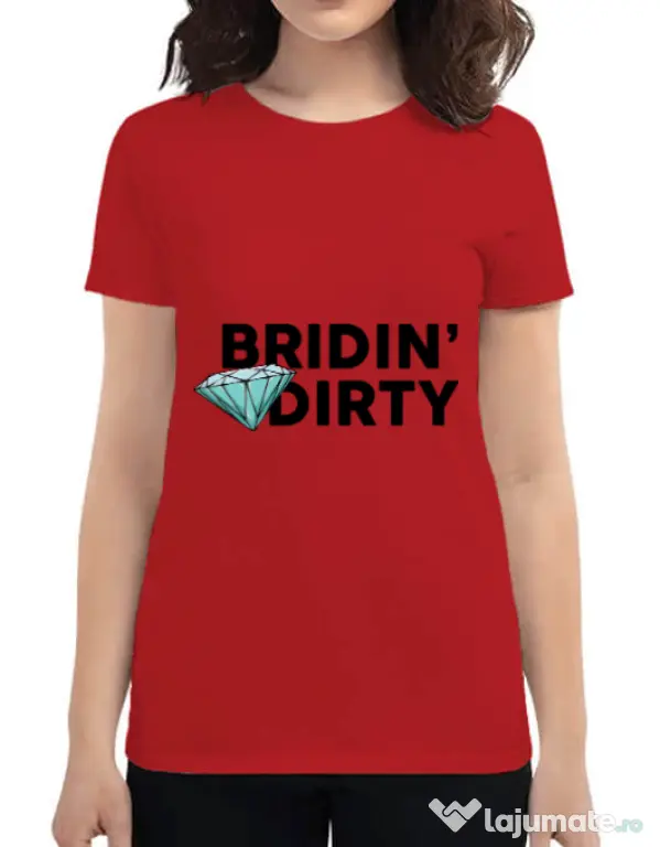 Tricou Mireasa ADLER Bridin dirty Rosu