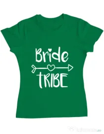 Tricou Petrecerea burlacitelor ADLER Bride tribe Verde