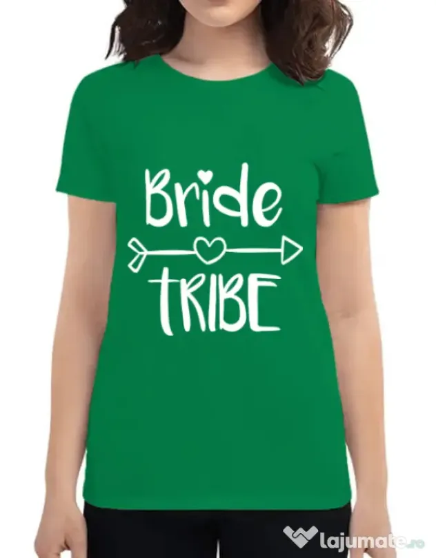 Tricou Petrecerea burlacitelor ADLER Bride tribe Verde