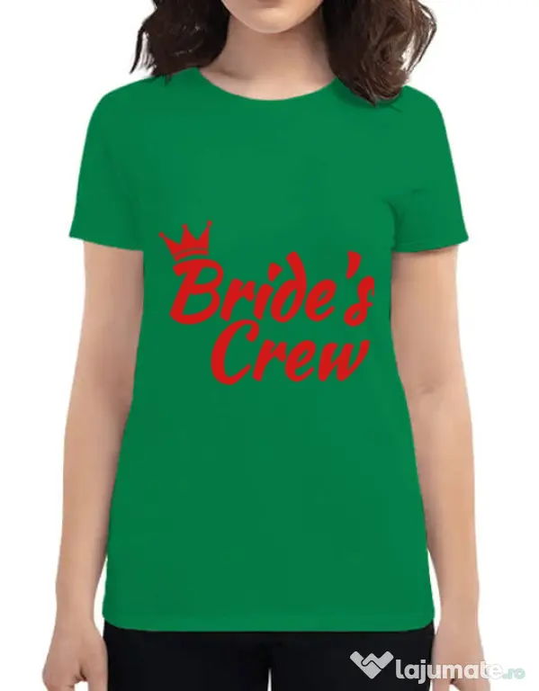 Tricou Petrecerea burlacitelor ADLER Bride's crew Verde