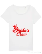 Tricou Petrecerea burlacitelor STANLEY STELLA Brides crew Alb 