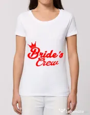 Tricou Petrecerea burlacitelor STANLEY STELLA Brides crew Alb 