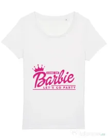 Tricou Petrecerea burlacitelor STANLEY STELLA Come on Barbie Alb
