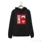 Hanorac personalizat negru unisex Gamer 