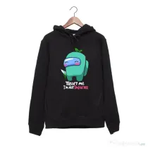 Hanorac personalizat negru unisex Trust me