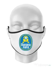 Masca personalizata reutilizabila Bananana Alb