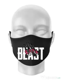 Masca personalizata reutilizabila Beast Negru