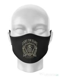 Masca personalizata reutilizabila Fight for glory Negru