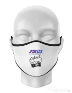 Masca personalizata reutilizabila Focus and than Capture it Alb