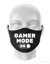 Masca personalizata reutilizabila Gamer mode on Negru