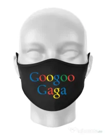 Masca personalizata reutilizabila Googoo Gaga Negru