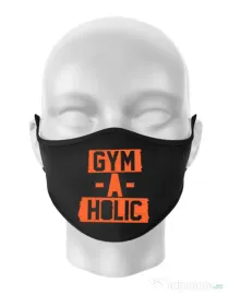 Masca personalizata reutilizabila Gymaholic Negru