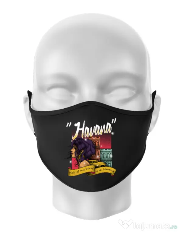 Masca personalizata reutilizabila Havana Negru