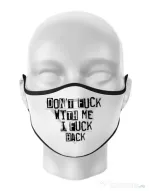 Masca personalizata reutilizabila I fuck back Alb