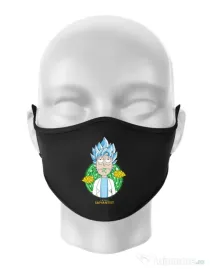 Masca personalizata reutilizabila I'm just saiyantist Negru