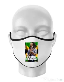 Masca personalizata reutilizabila Jammin Alb