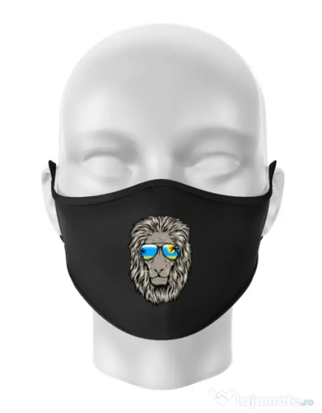 Masca personalizata reutilizabila King of Summer Negru