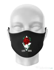 Masca personalizata reutilizabila Lost soul Negru