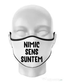 Masca personalizata reutilizabila Nu are sens 1 Alb