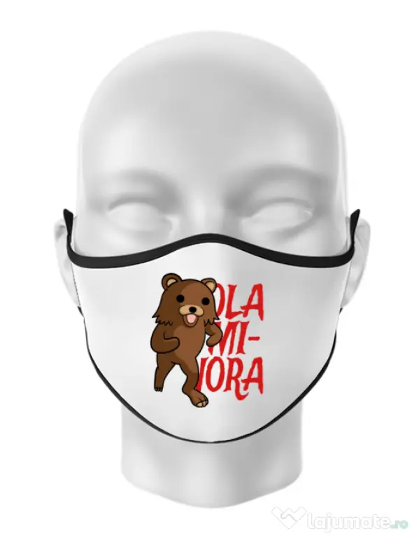 Masca personalizata reutilizabila Ola minora Alb