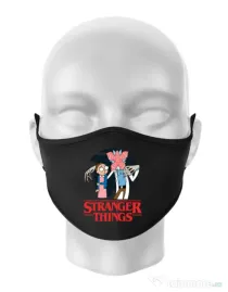 Masca personalizata reutilizabila Stranger Ricks Negru