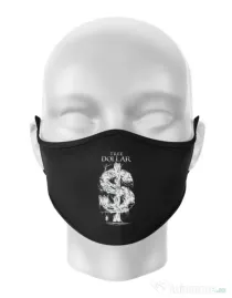 Masca personalizata reutilizabila Tree Dollar Negru