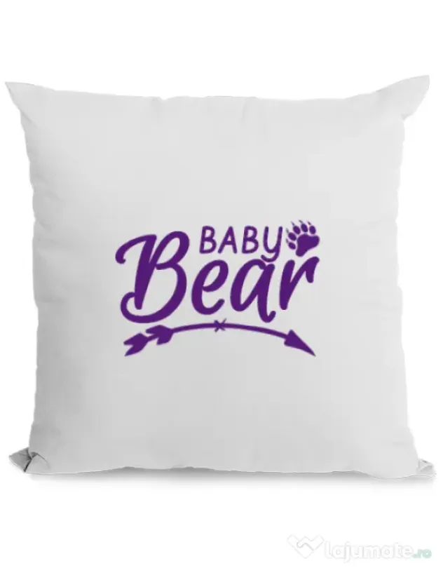 Perna personalizata Baby bear Alb