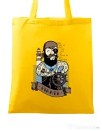 Sacosa din panza Adventure of the Sea Galben
