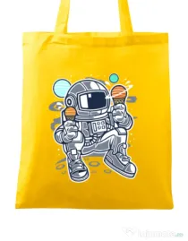 Sacosa din panza Astronaut Ice Cream Galben