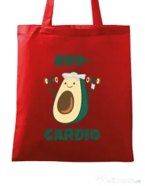 Sacosa din panza Avo-cardio Rosu