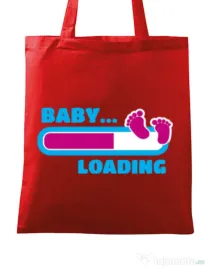 Sacosa din panza Baby loading Rosu