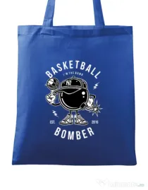 Sacosa din panza Basketball Bomber Albastru regal