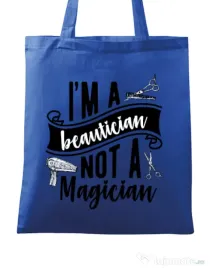 Sacosa din panza Beautician Albastru regal