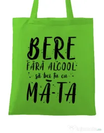 Sacosa din panza Bere fara alcool Verde mar