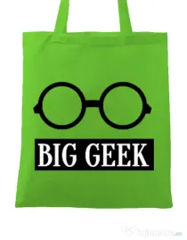 Sacosa din panza Big geek Verde mar