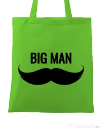 Sacosa din panza Big man Verde mar