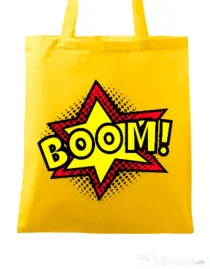 Sacosa din panza Boom! Galben