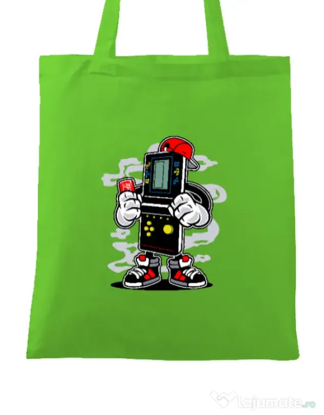 Sacosa din panza Brick Gamers Verde mar