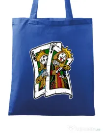 Sacosa din panza CARD Albastru regal